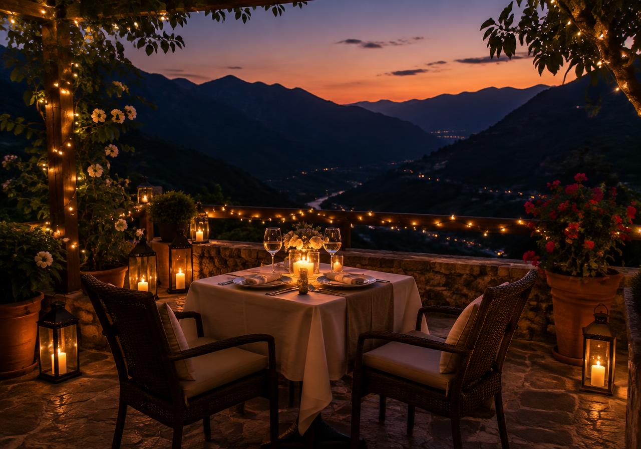 Candlelight dinner